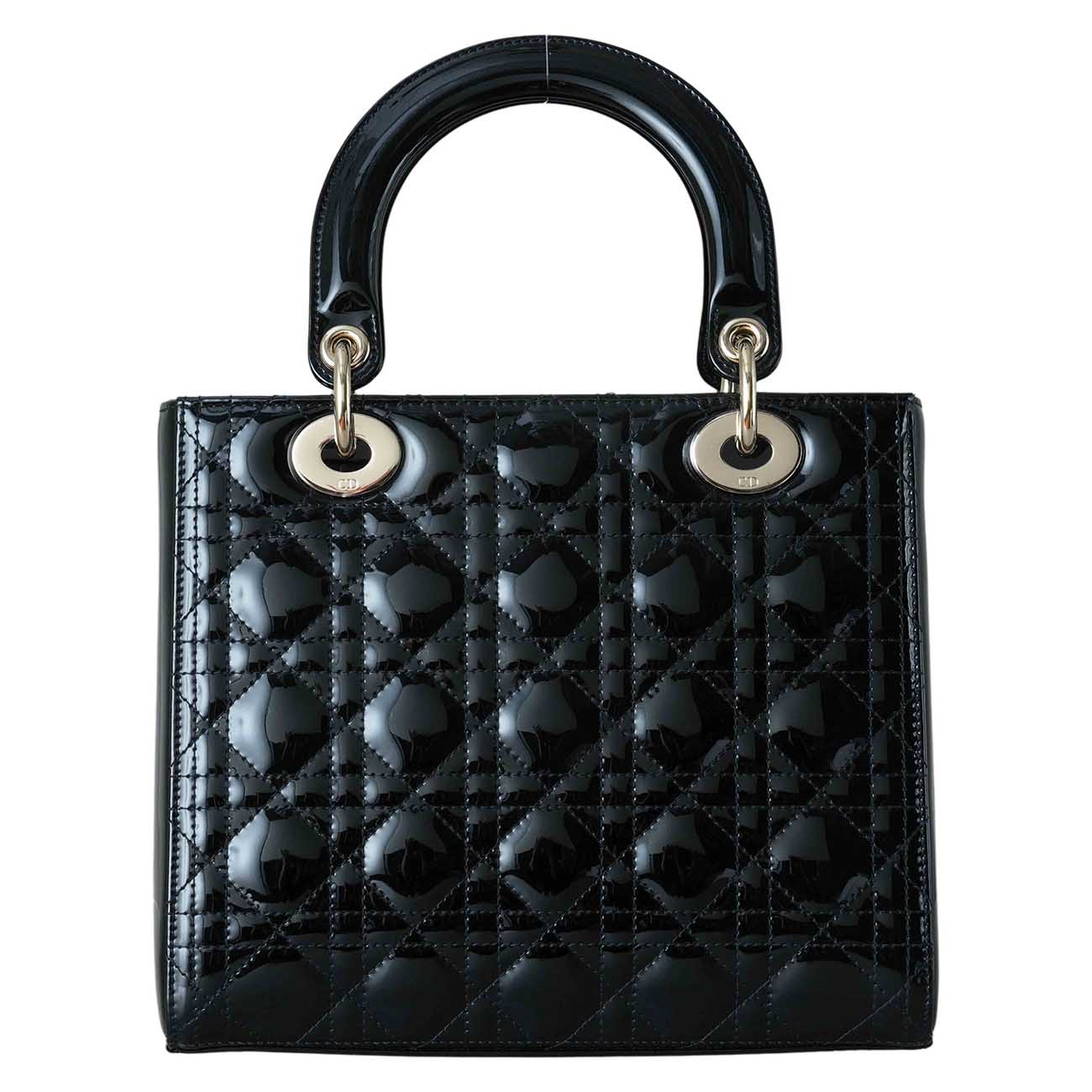 CHRISTIAN DIOR(USED)크리스찬디올 페이던트 레이디디올 미듐 토트 겸 숄더백
